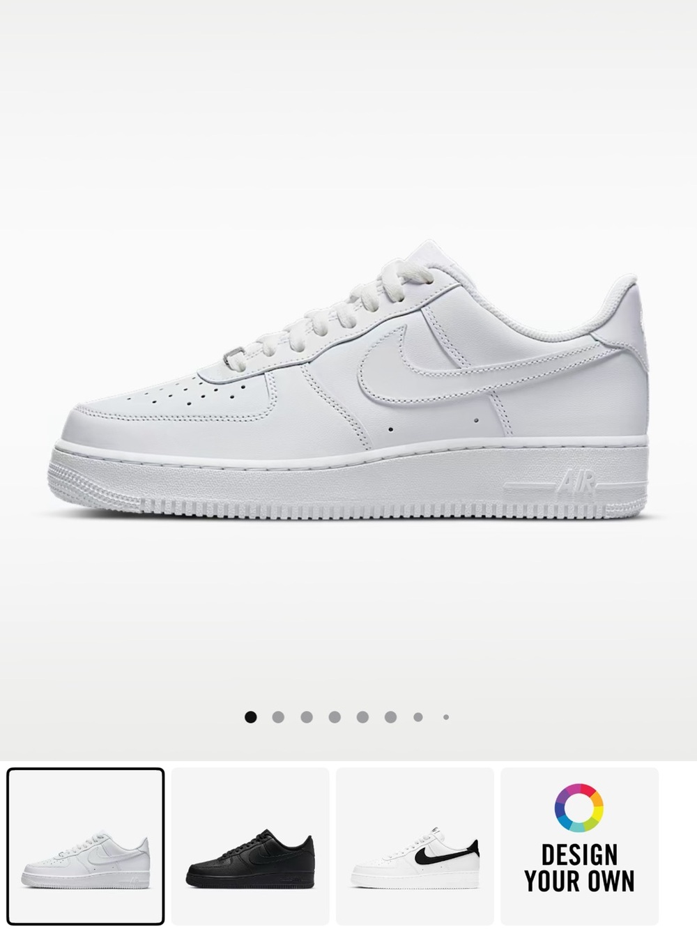 Nike Air Force 1’ 07 LE Women’s Athletic Sneakers Apple green sole Worn once - Picture 8 of 9